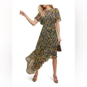 Astr Multicolor Asymmetrical Dress